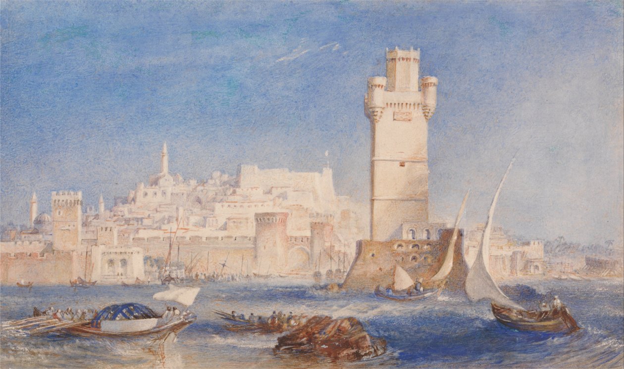 Rhodes av Joseph Mallord William Turner