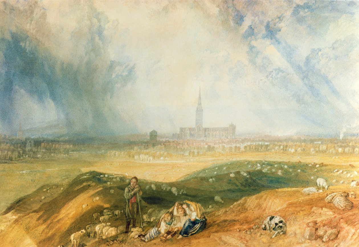 Katedralen i Salisbury av Joseph Mallord William Turner