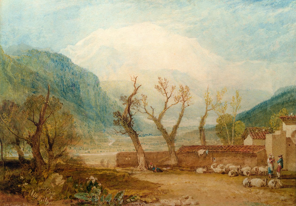 Sallanches av Joseph Mallord William Turner