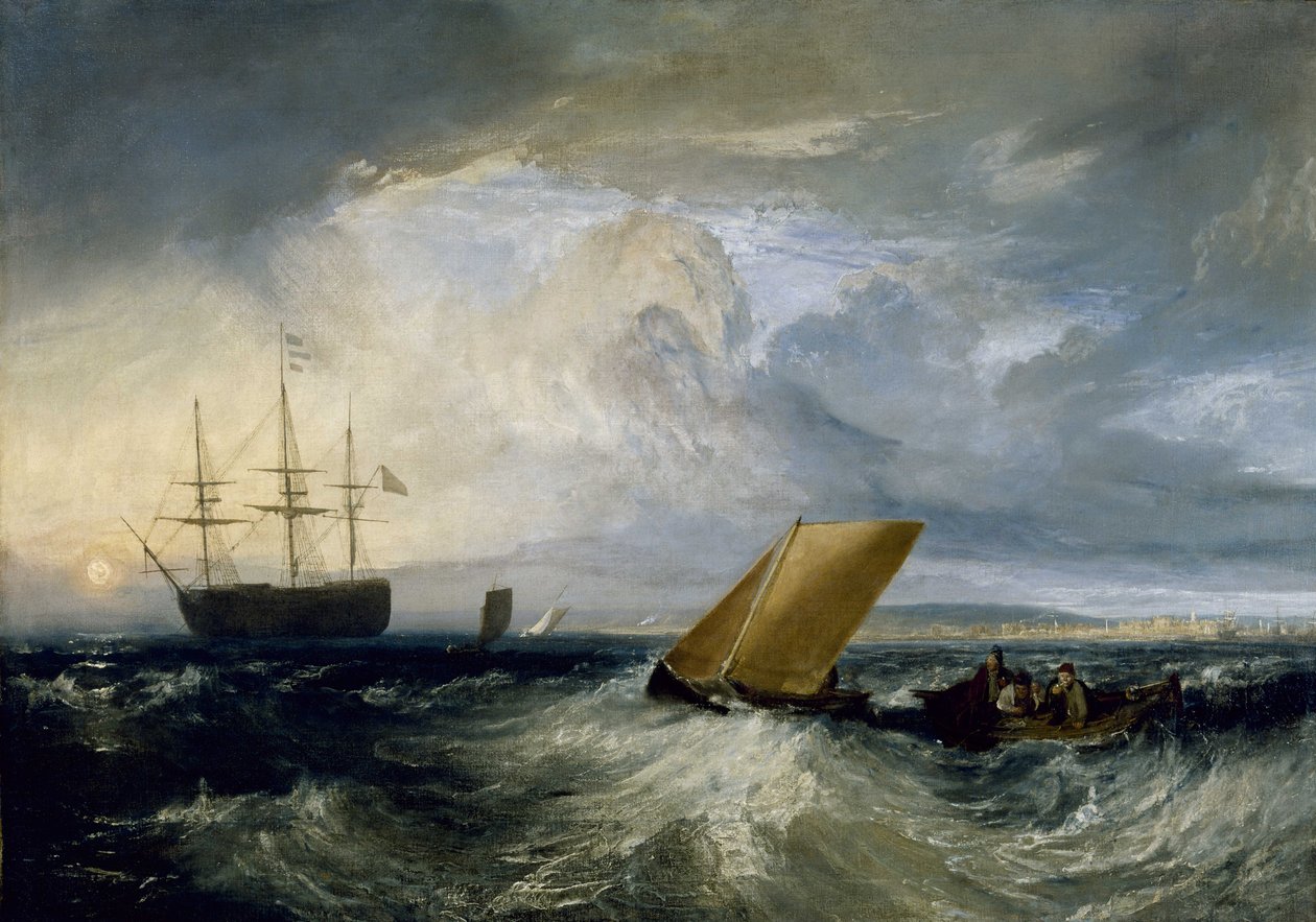 Sheerness sett från Nore av Joseph Mallord William Turner