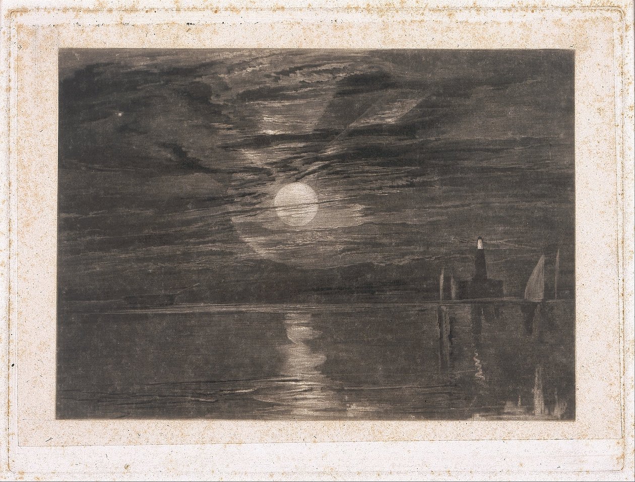 Shields Lighthouse av Joseph Mallord William Turner