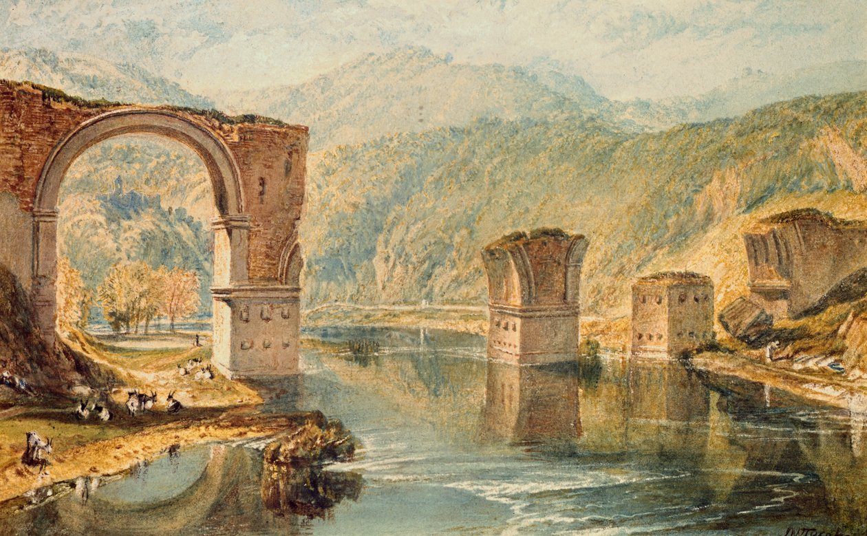 Bron vid Narni av Joseph Mallord William Turner