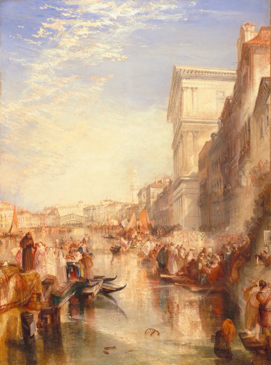 Canal Grande: Scene - en gata i Venedig, ca 1837 av Joseph Mallord William Turner