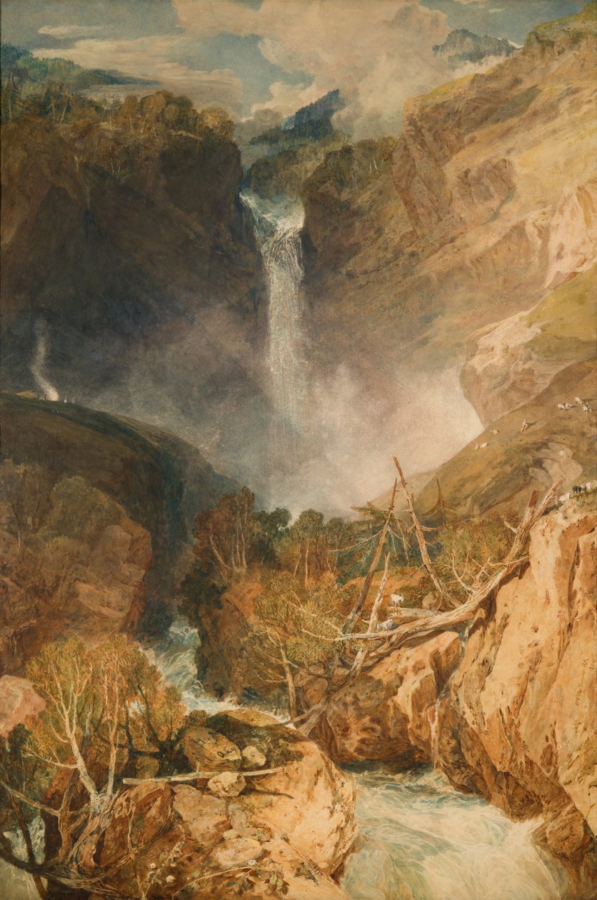 Reichenbachs stora fall, 1804 av Joseph Mallord William Turner