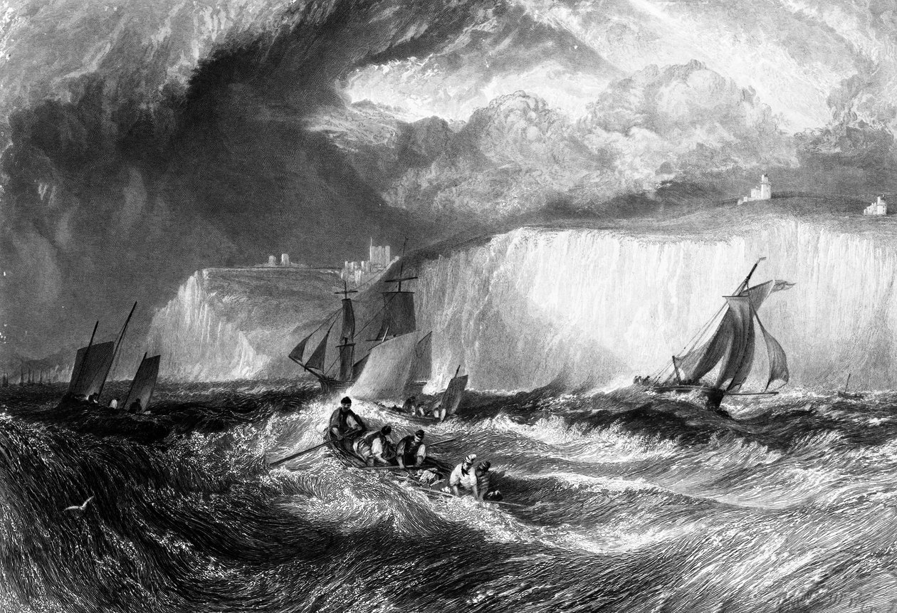 Dover-sundet, graverat av William Miller, 1827 av Joseph Mallord William Turner