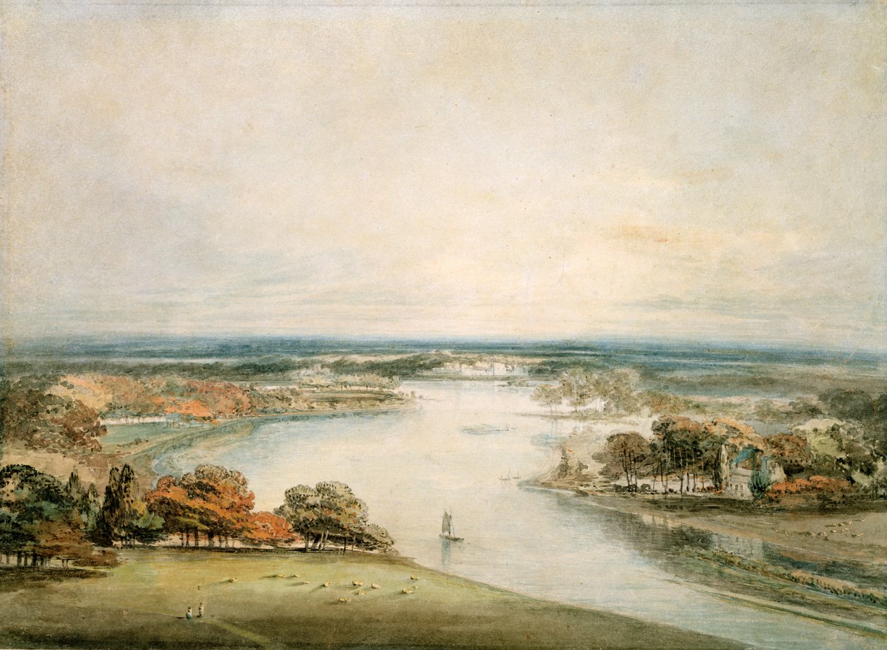 Themsen från Richmond av Joseph Mallord William Turner