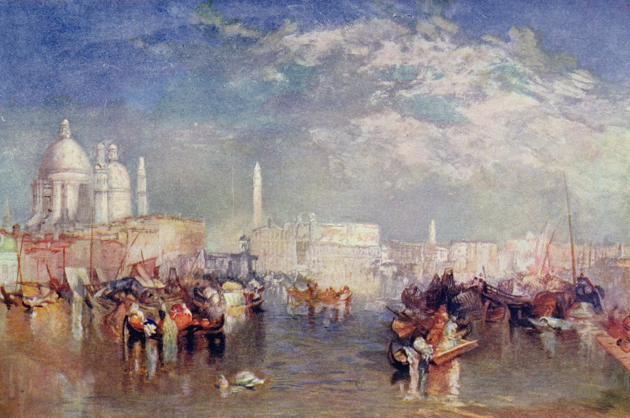 Venedig, illustration från "Lives of Great Men Told by Great Men", redigerad av Richard Wilson, ca 1920-talet av Joseph Mallord William Turner