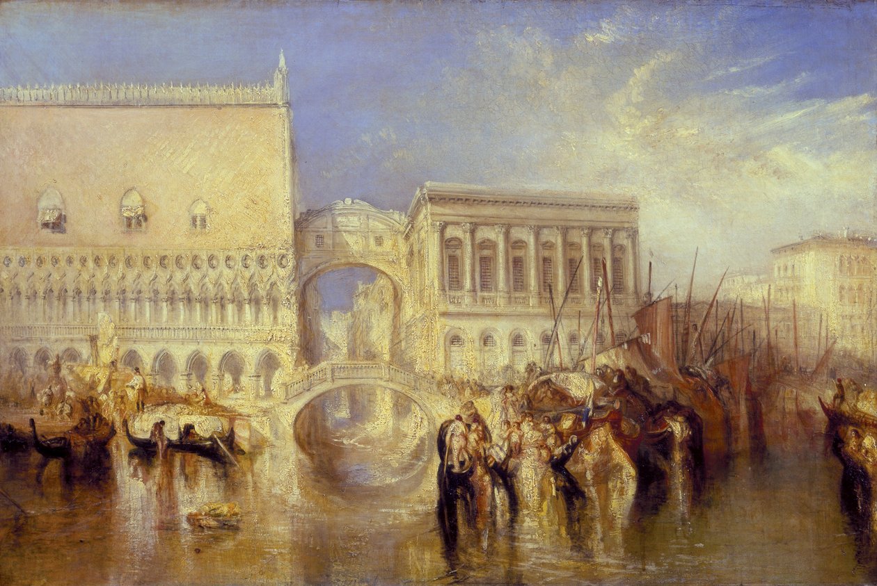 Venice, the Bridge of Sighs av Joseph Mallord William Turner