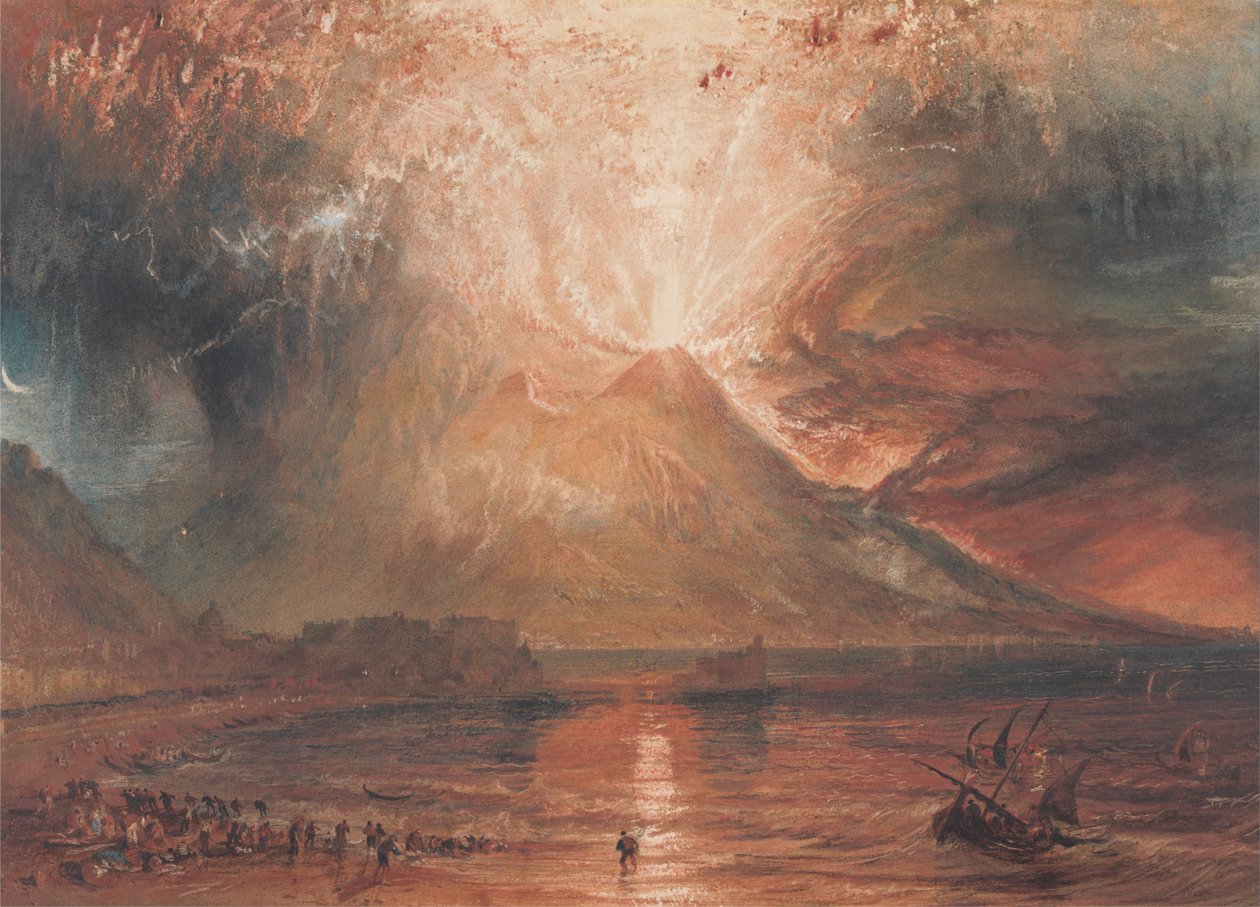 Vesuvius i utbrott av Joseph Mallord William Turner