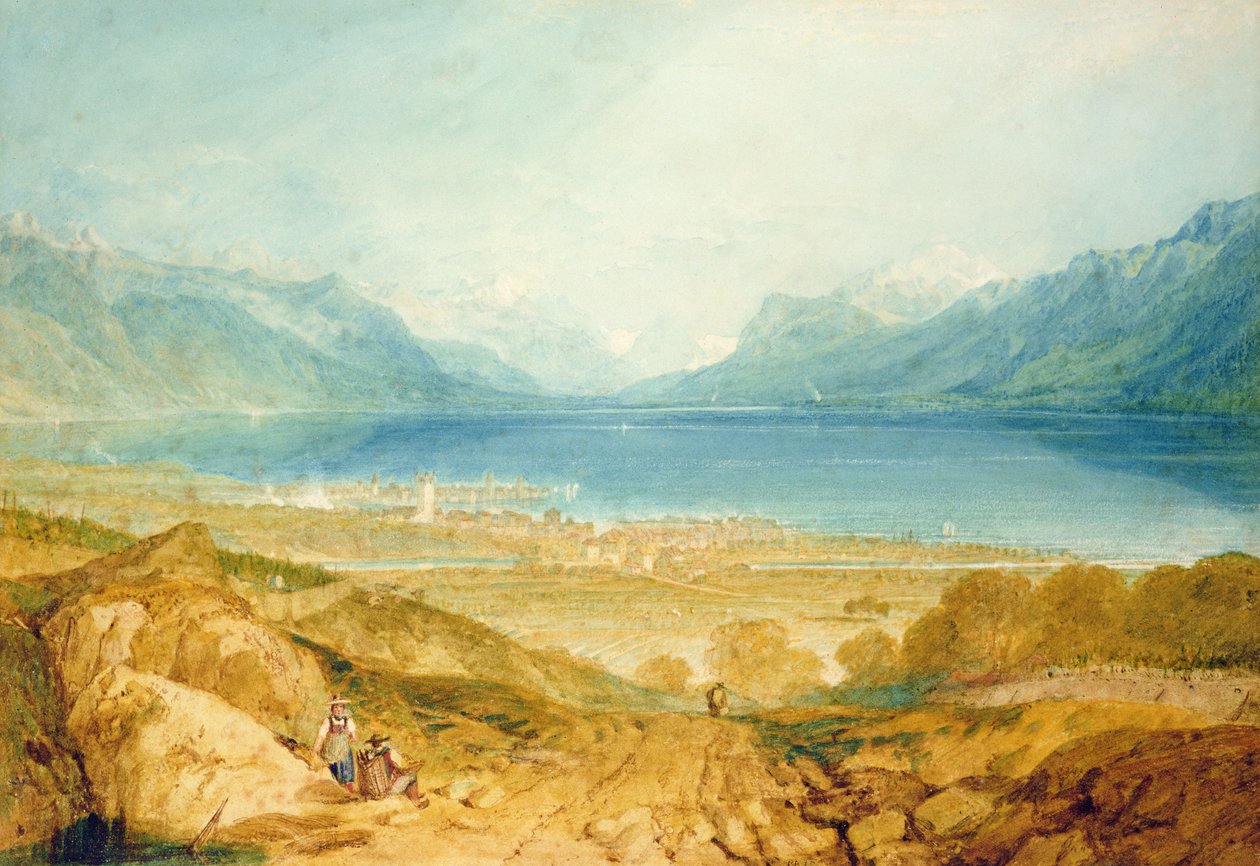 Vevey, Genèvesjön av Joseph Mallord William Turner