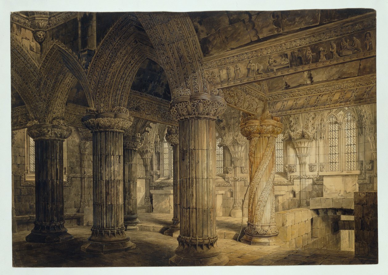 Rosslyn Chapel, 1810 av Joseph Michael Gandy