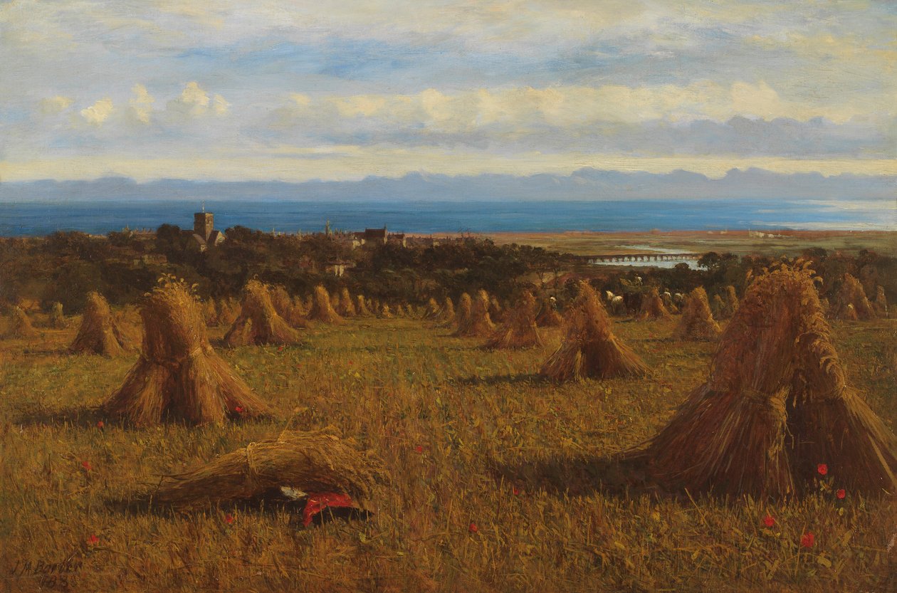 Cornstooks, Berwick Beyond, 1888 av Joseph Moseley Barber