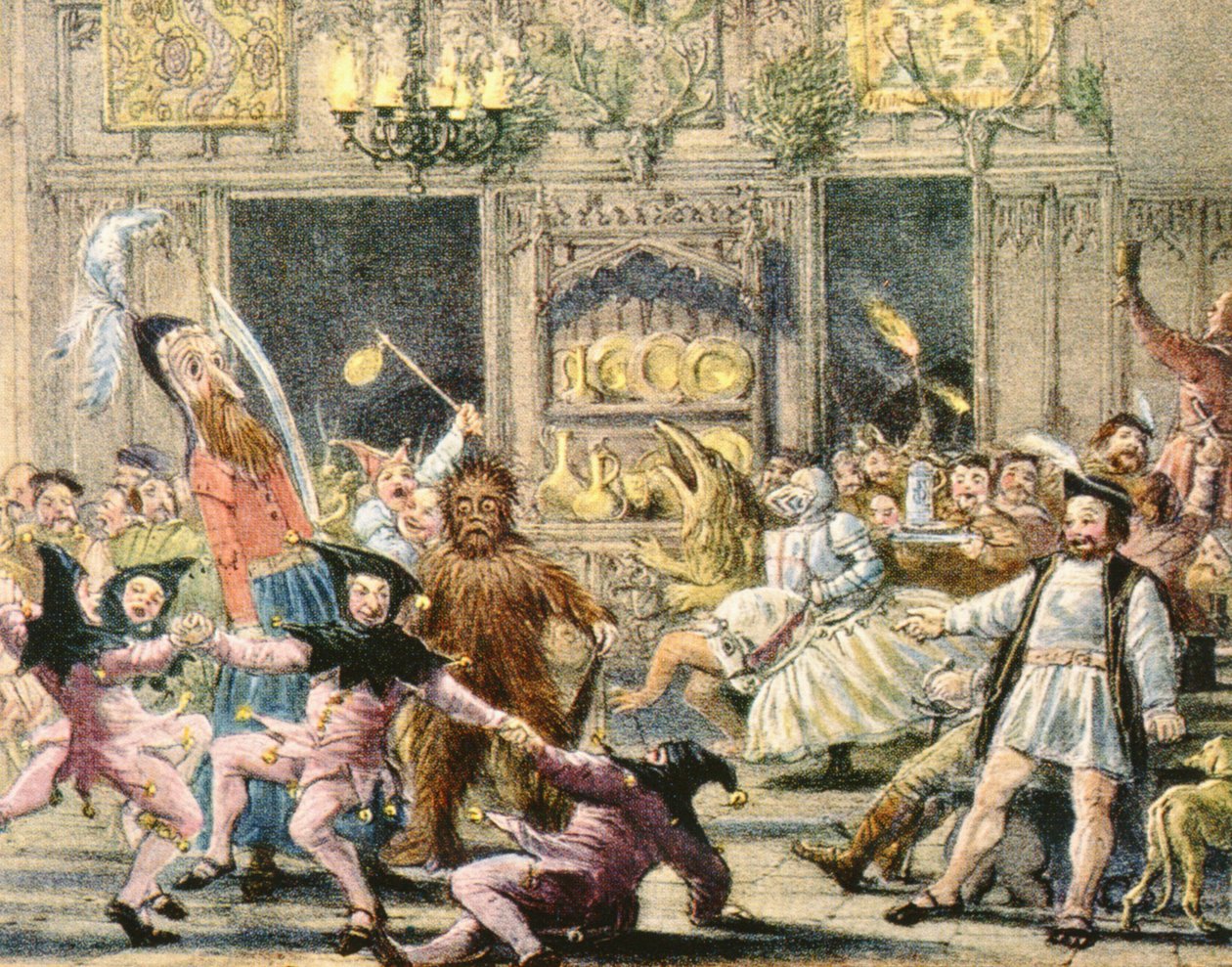 Twelfth Night Tudor Revels (se även 87430) av Joseph Nash