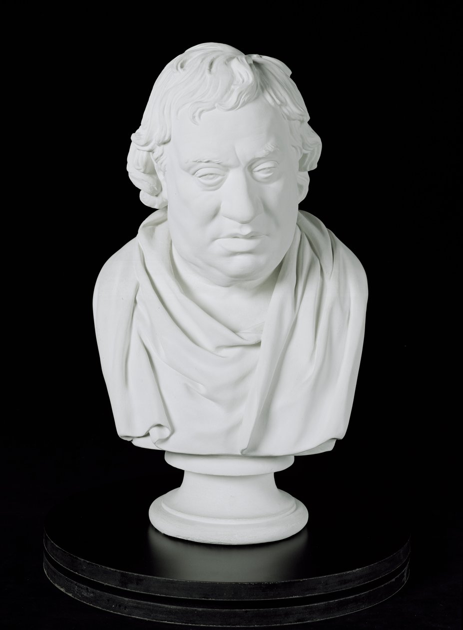 Samuel Johnson (1709-84) 1777 (gips) av Joseph Nollekens