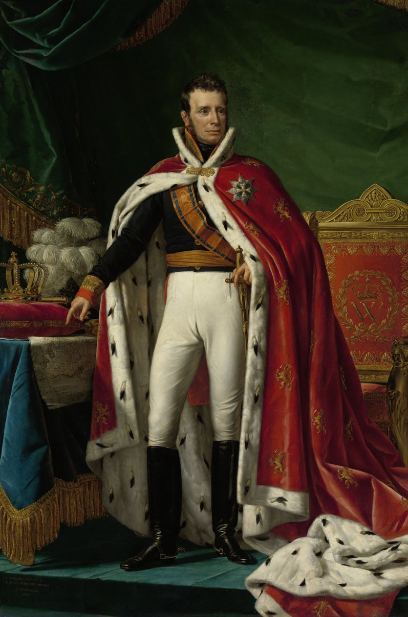 Porträtt av Vilhelm I av Nederländerna, 1819 av Joseph Paelinck