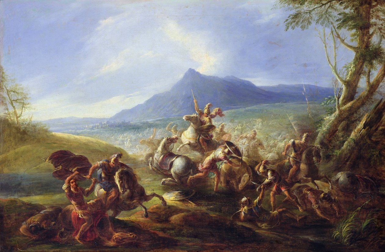 Stridsplats, före 1680 av Joseph Parrocel