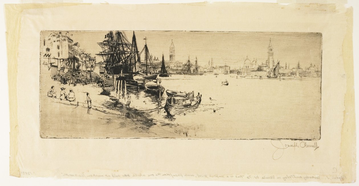 Igår och idag i Venedig, 1883 av Joseph Pennell
