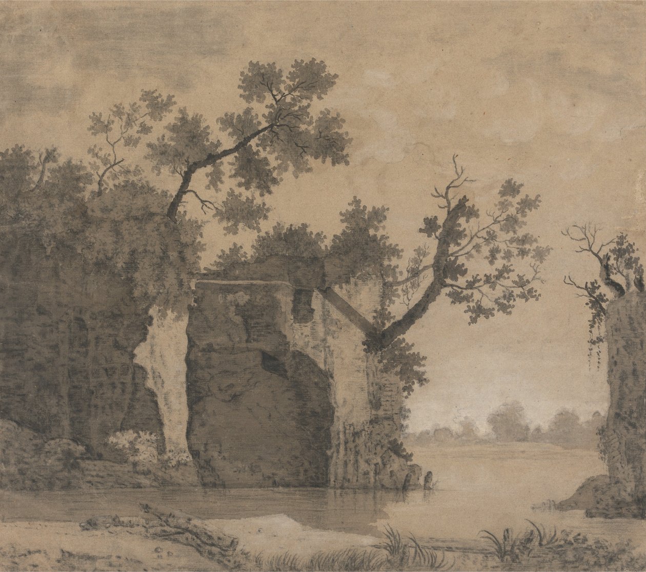 Landscape with Ruins av Joseph Wright of Derby