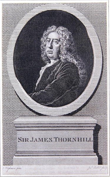 Sir James Thornhill (gravyr) av Joseph (after) Highmore