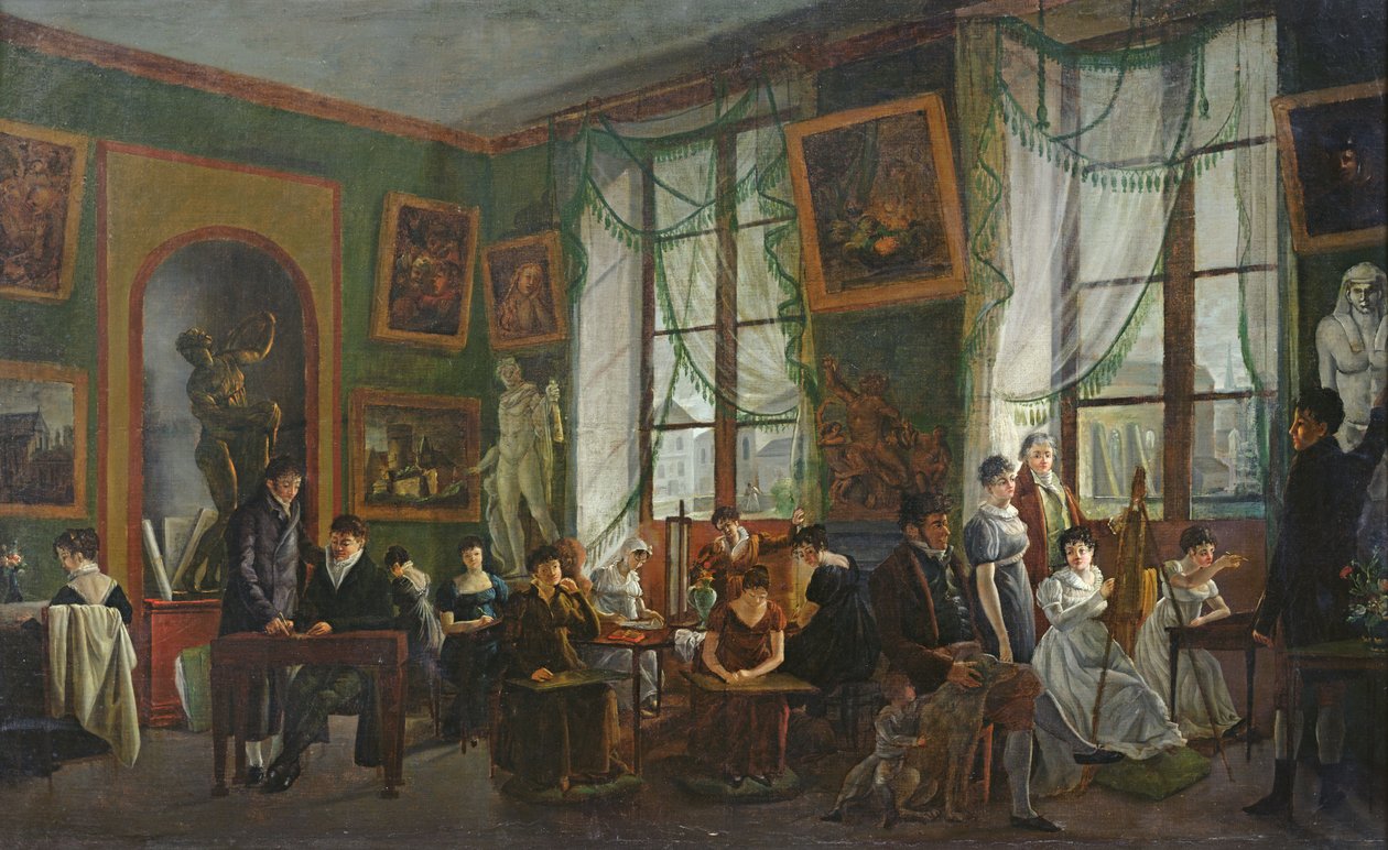 Madame Haudebourt-Lescots studio av Joseph Albrier