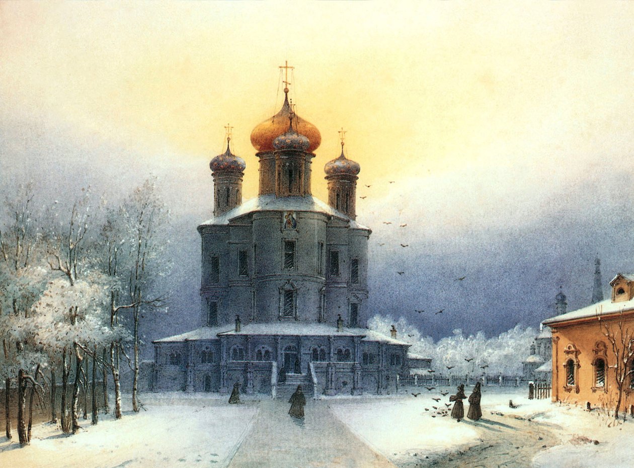 Donskoj-klostret, 1850-talet. av Joseph Andreas Weiss