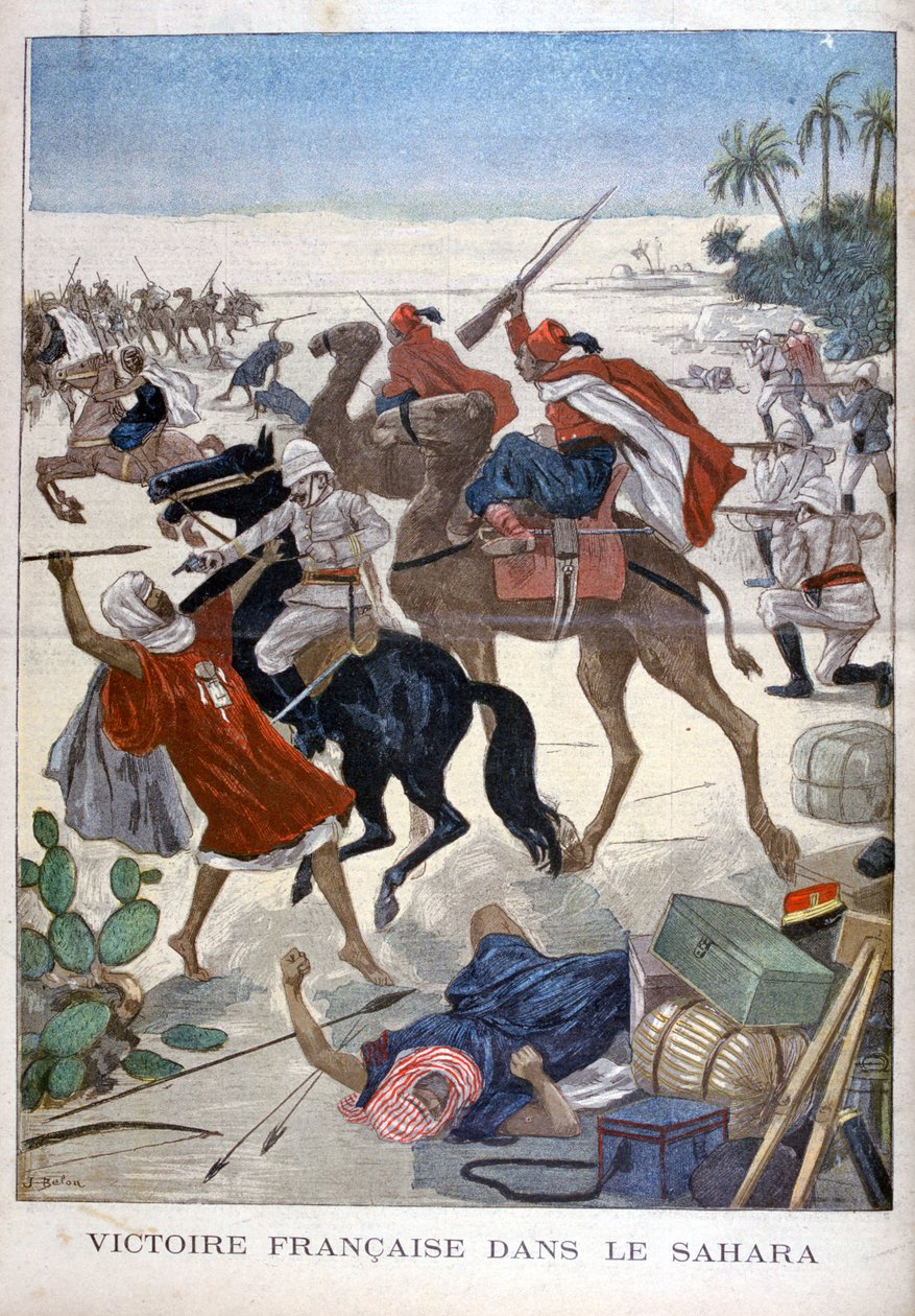Fransk seger i Sahara, 1900 av Joseph Belon