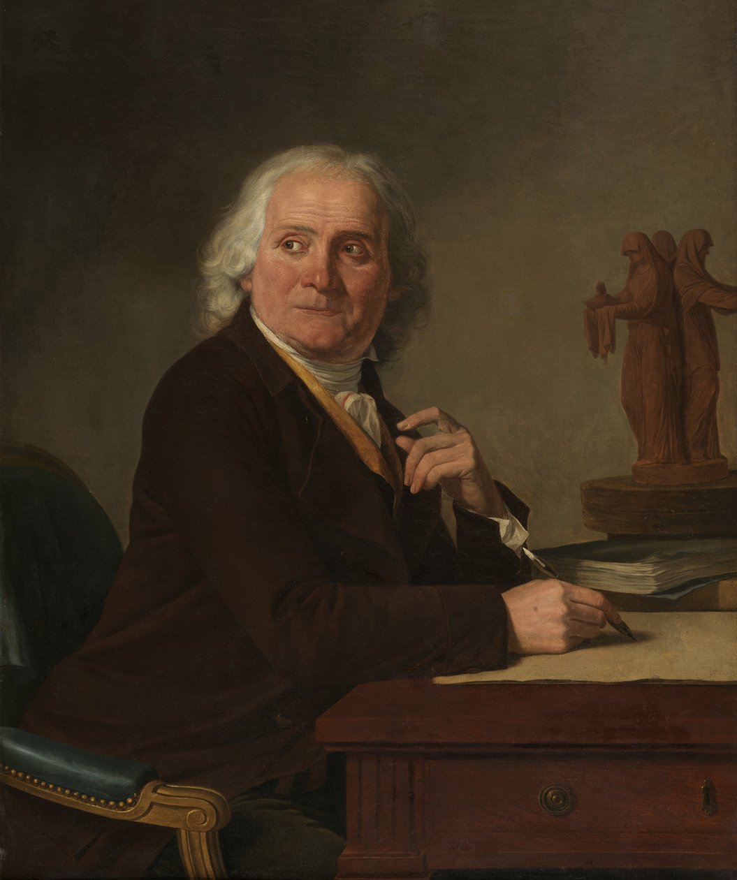 Porträtt av Jean Rameau, 1793. av Joseph Benoît Suvée