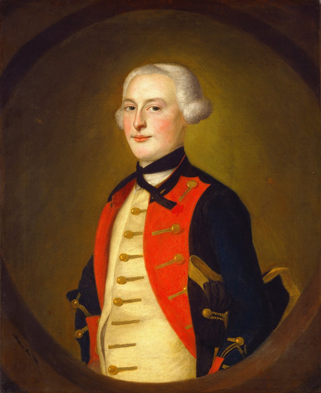 En militärofficer, 1756. av Joseph Blackburn