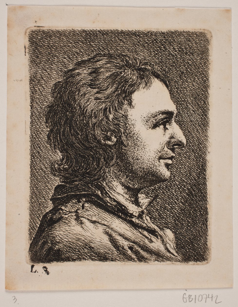 Byst av en yngre man av Joseph Brecheisen