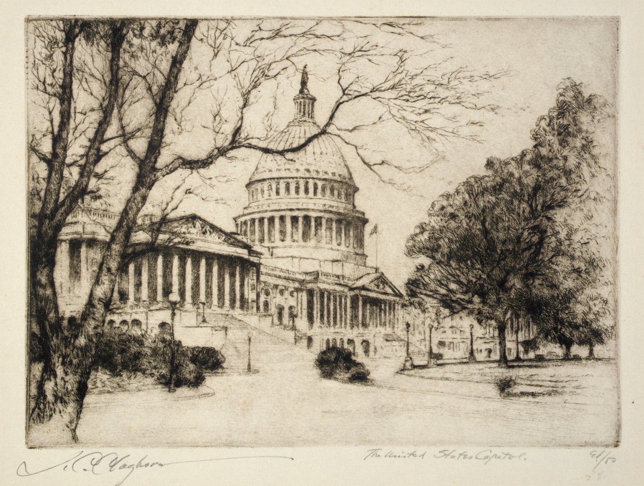 USA:s huvudstad Capitolium av Joseph C. Claghorn