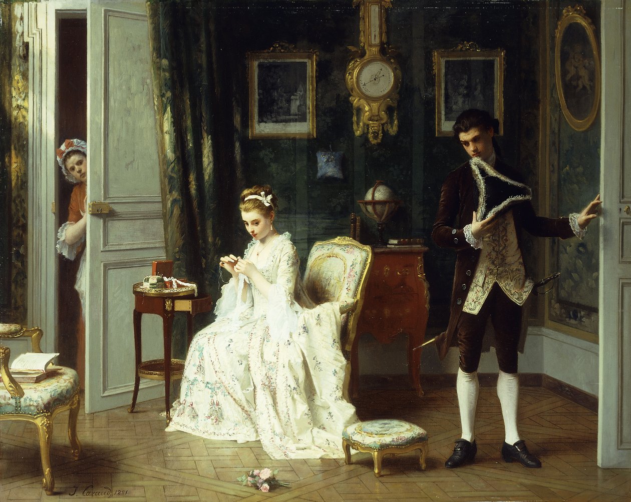 Besökaren, 1881 av Joseph Caraud
