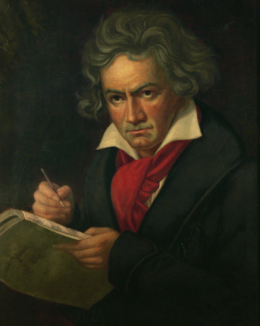 Ludwig van Beethoven ... (olja på duk) av Joseph Carl Stieler