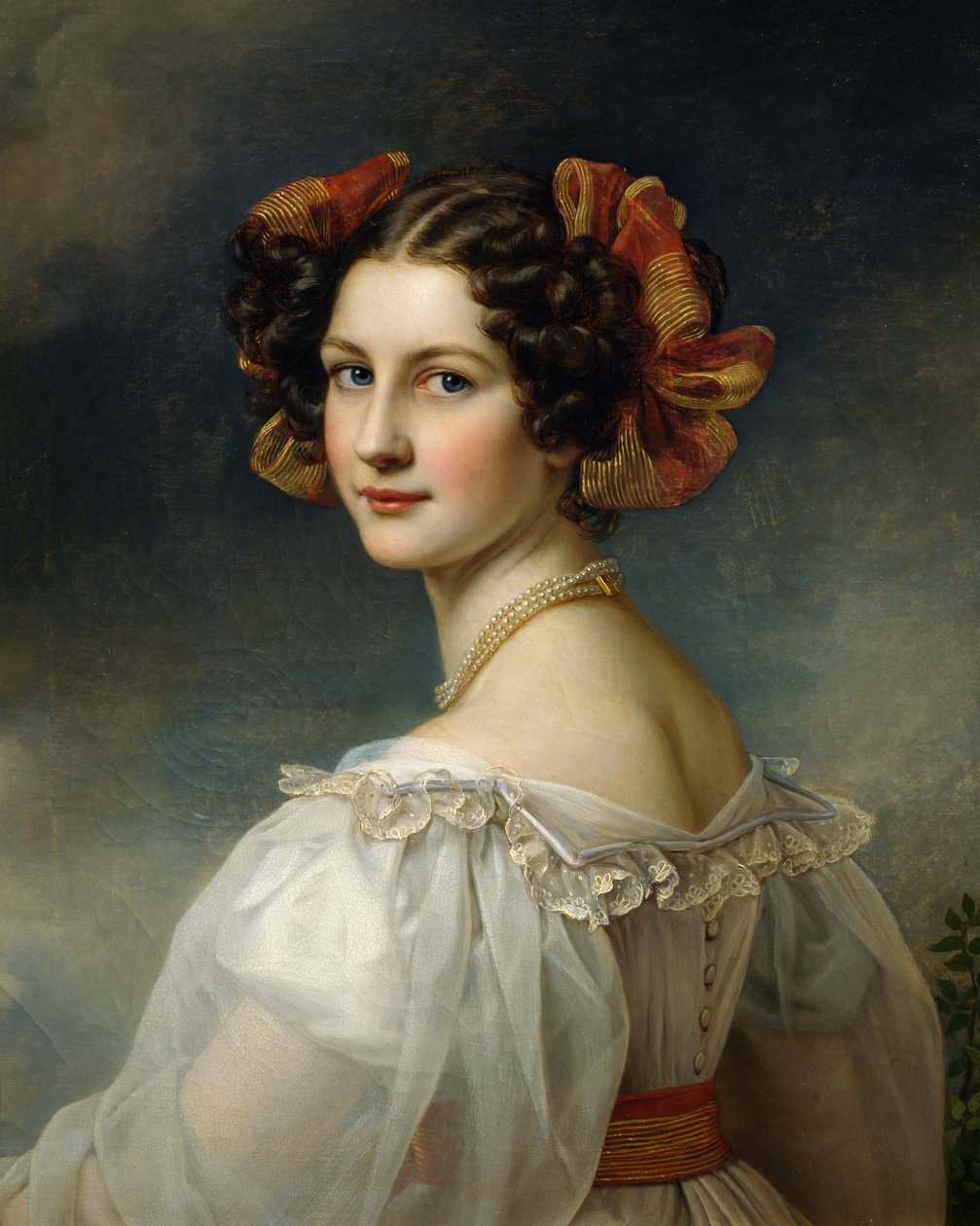 Porträtt av Auguste Strobl av Joseph Carl Stieler