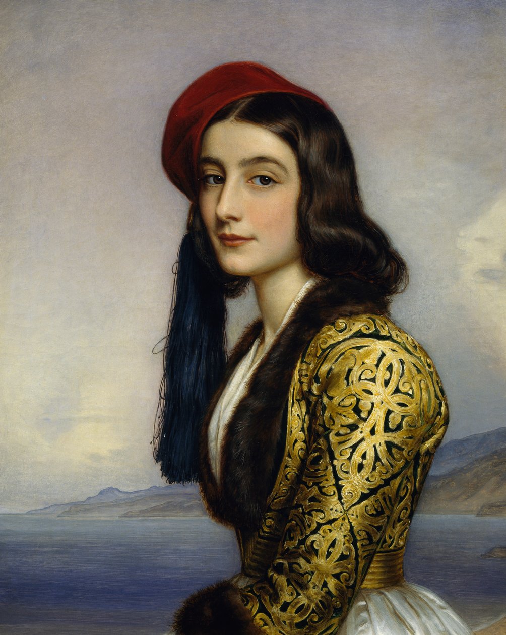 Porträtt av Katharina Botzaris av Joseph Carl Stieler