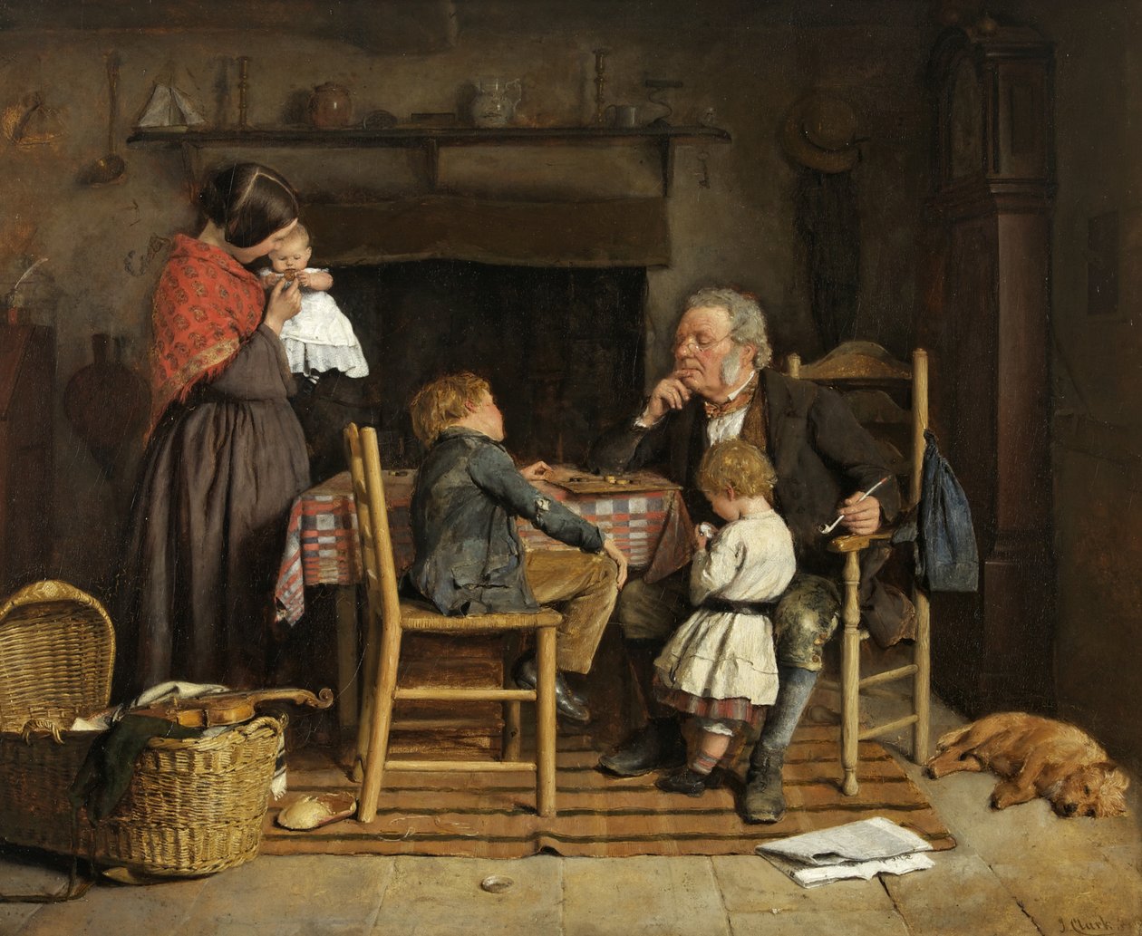 Draftspelarna, 1859 av Joseph Clark