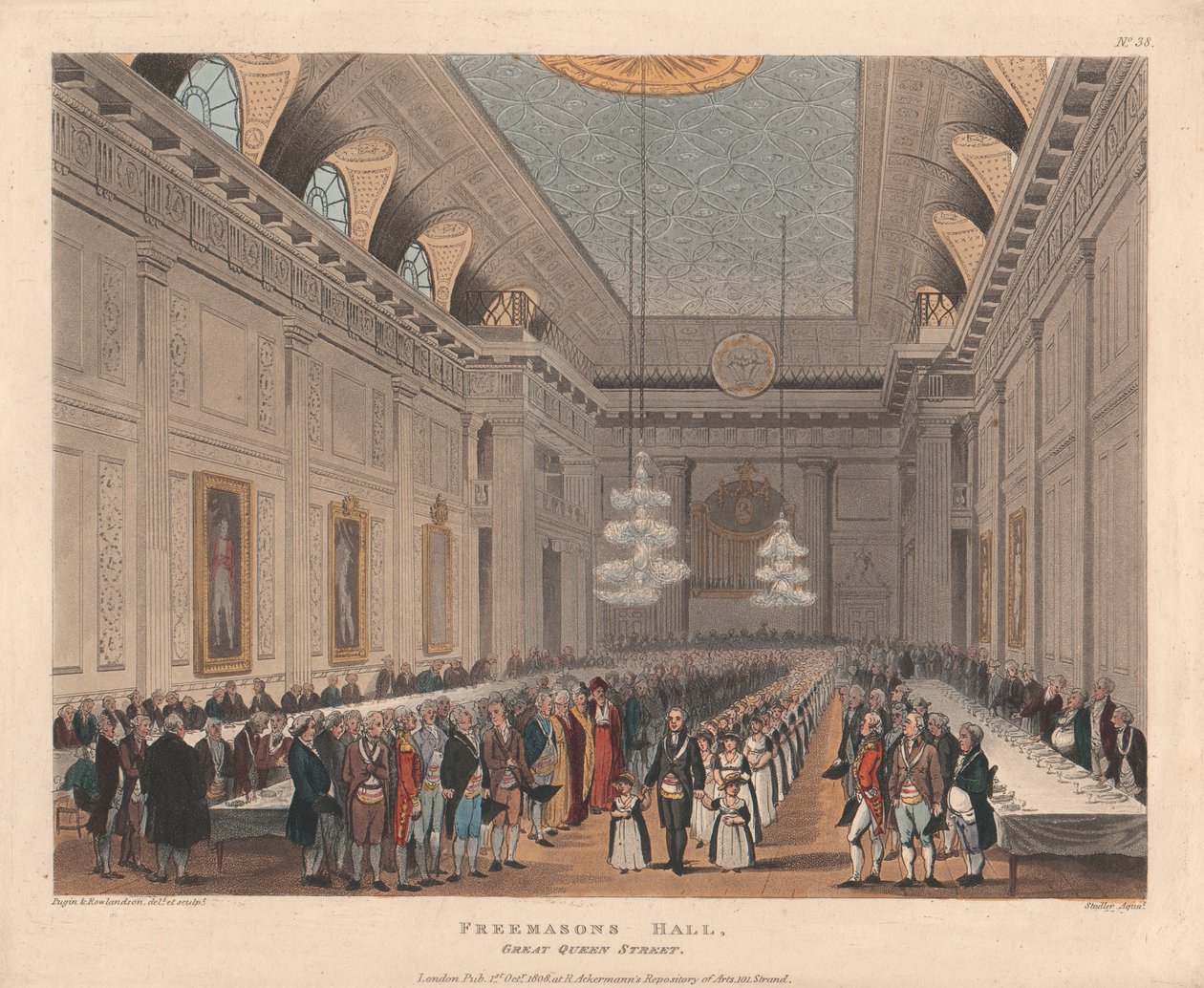 Freemasons Hall, Great Queen Street av Joseph Constantine Stadler