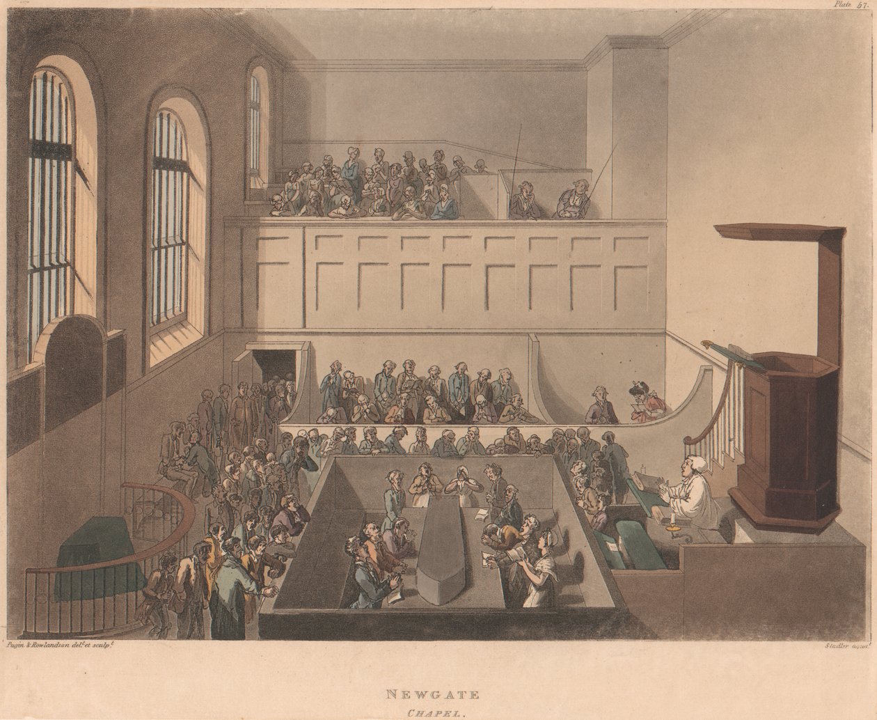 Newgate kapell av Joseph Constantine Stadler