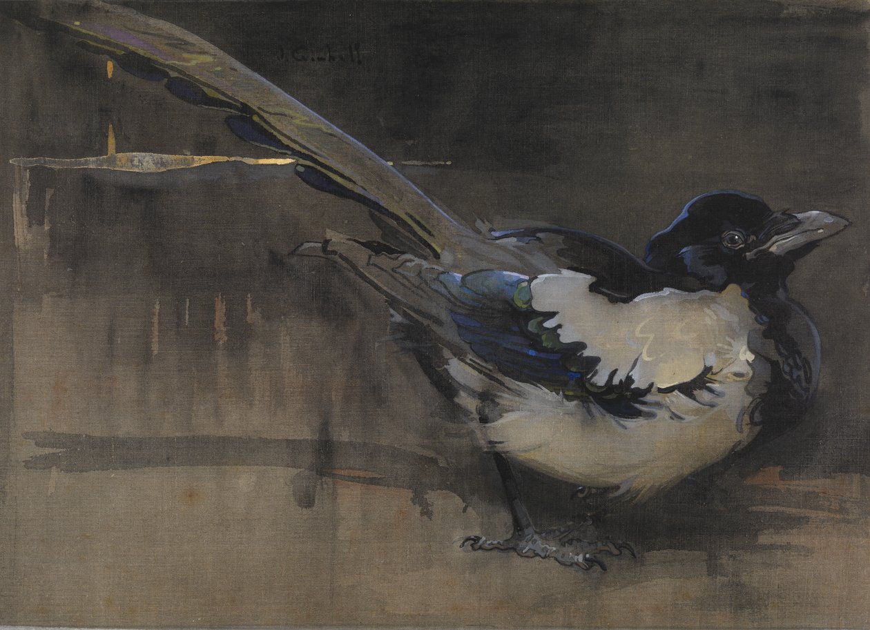 Skatan (gouache på linne) av Joseph Crawhall