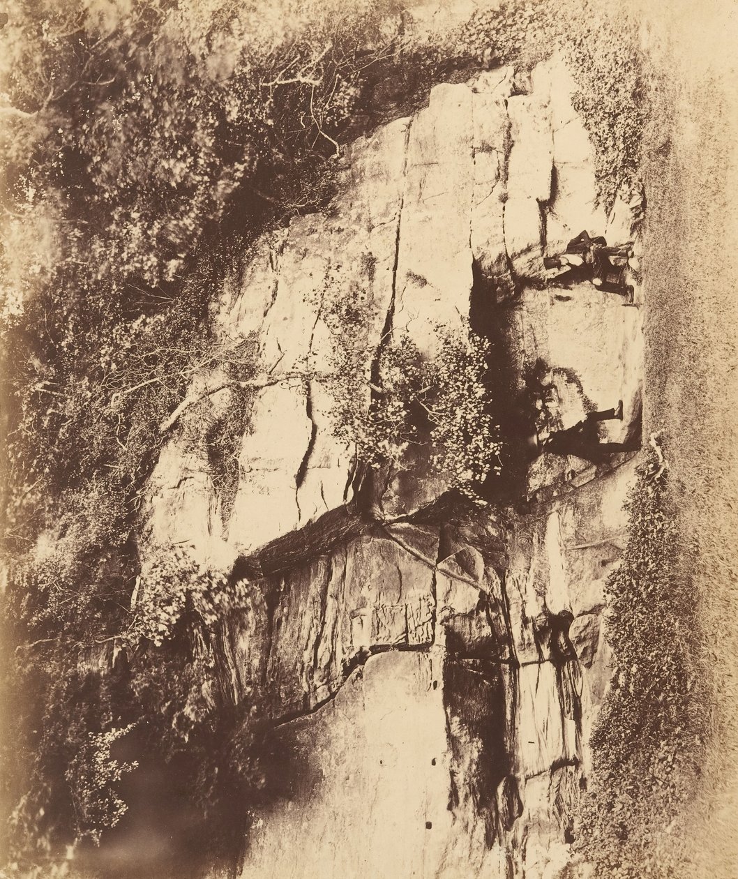 Fountains Abbey. The Echo Rock, 1850-talet. av Joseph Cundall