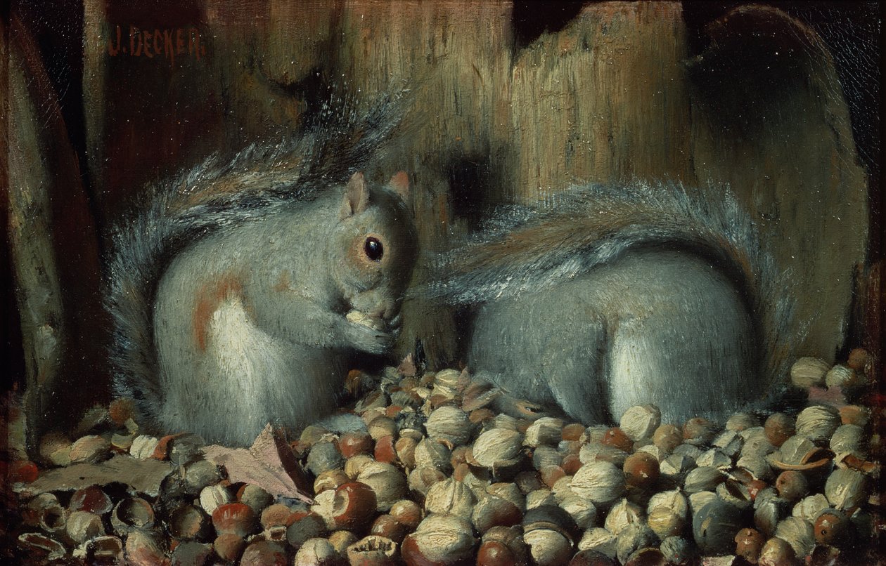 Gluttons (ekorrar) av Joseph Decker