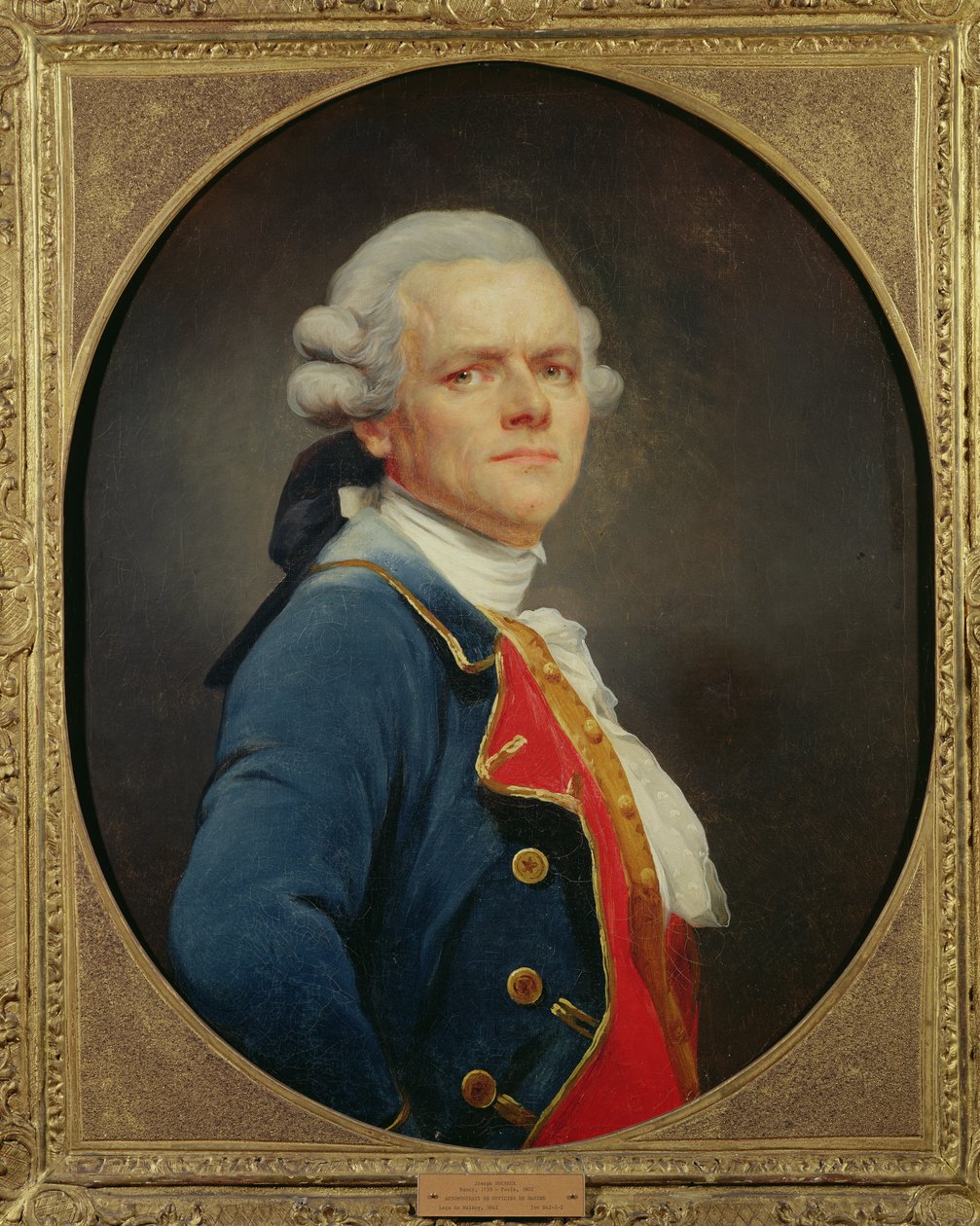 Självporträtt som sjöofficer av Joseph Ducreux