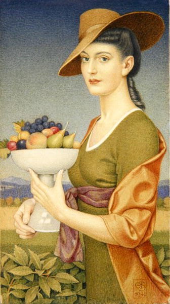 Ett fat med frukt av Joseph Edward Southall