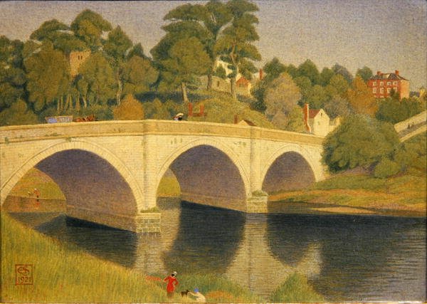 Dinham Bridge, Ludlow av Joseph Edward Southall