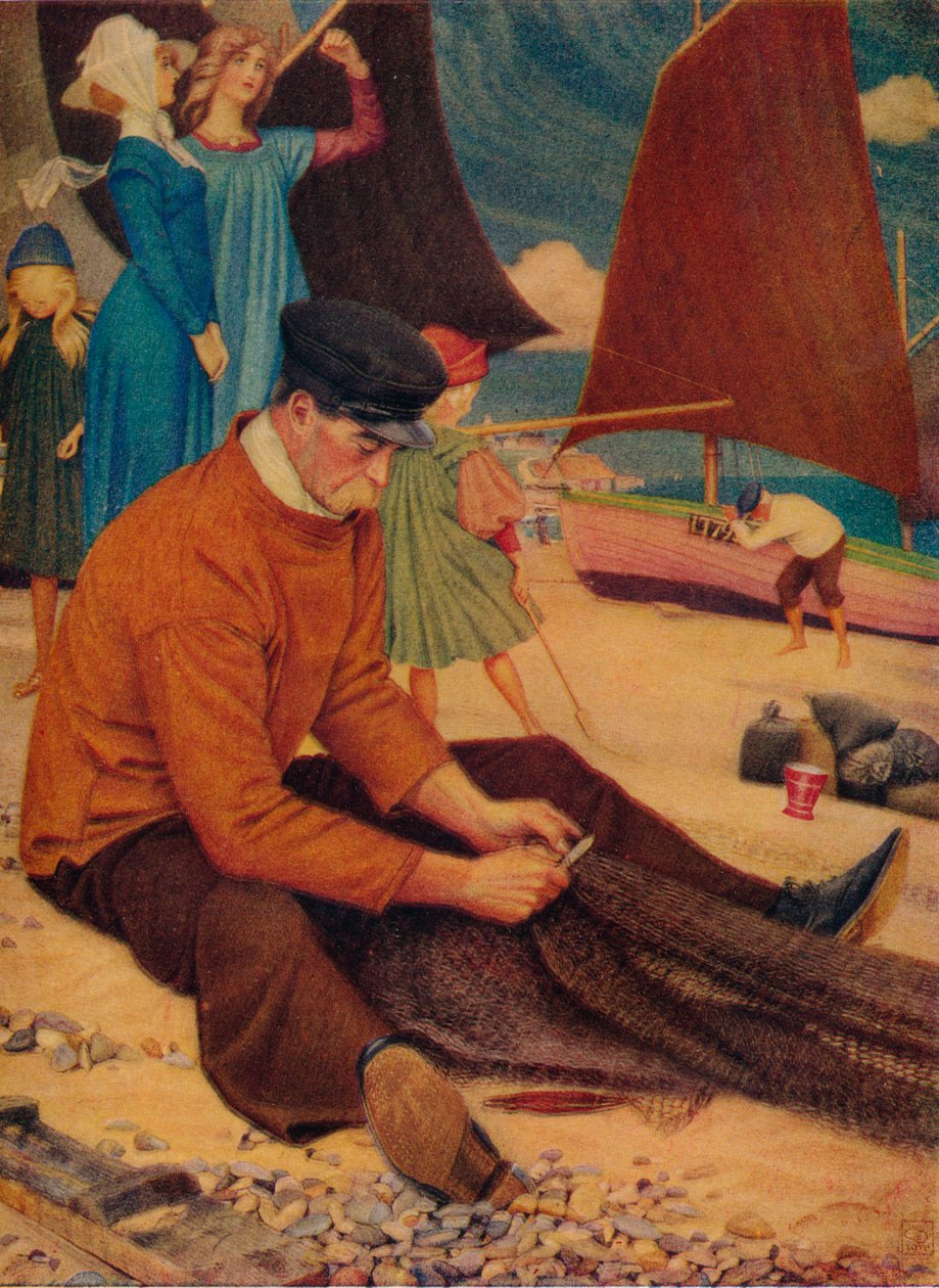 Stranden, 1910 av Joseph Edward Southall