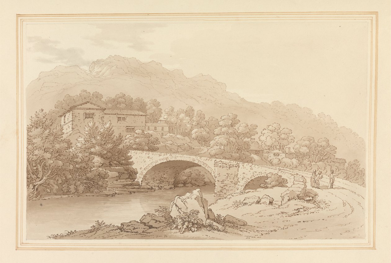 Brathay Bridge av Joseph Farington