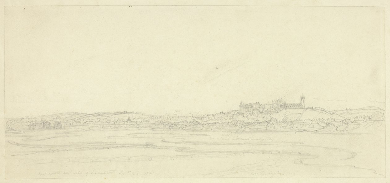East North East View of Lancaster av Joseph Farington