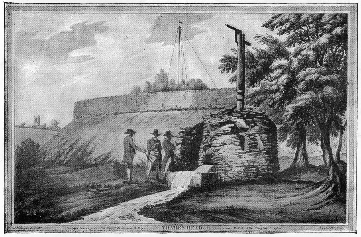 Thames Head, 1793 av Joseph Farington