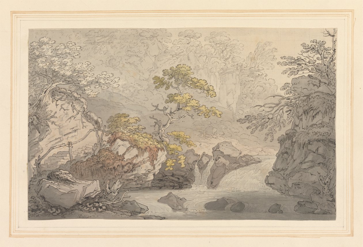 Vy över Nunery i Cumberland av Joseph Farington