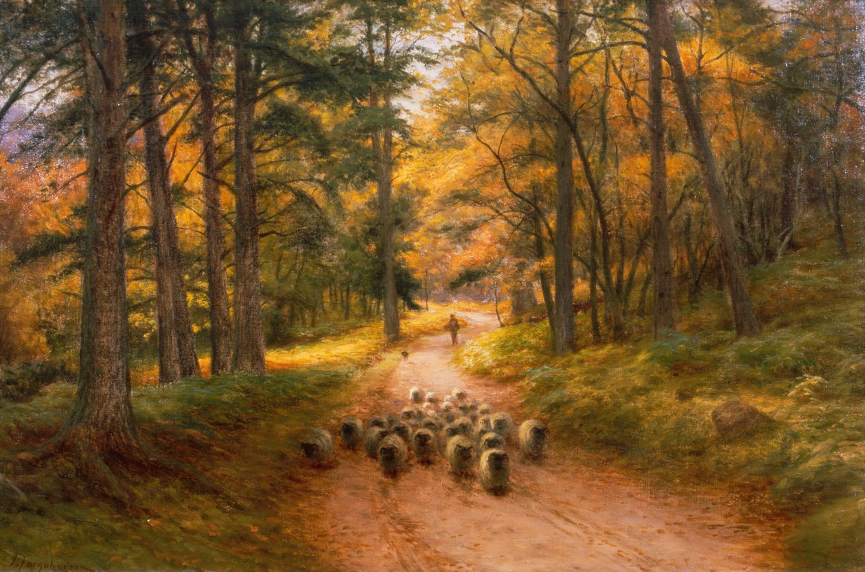 Hemåt (olja på duk) av Joseph Farquharson