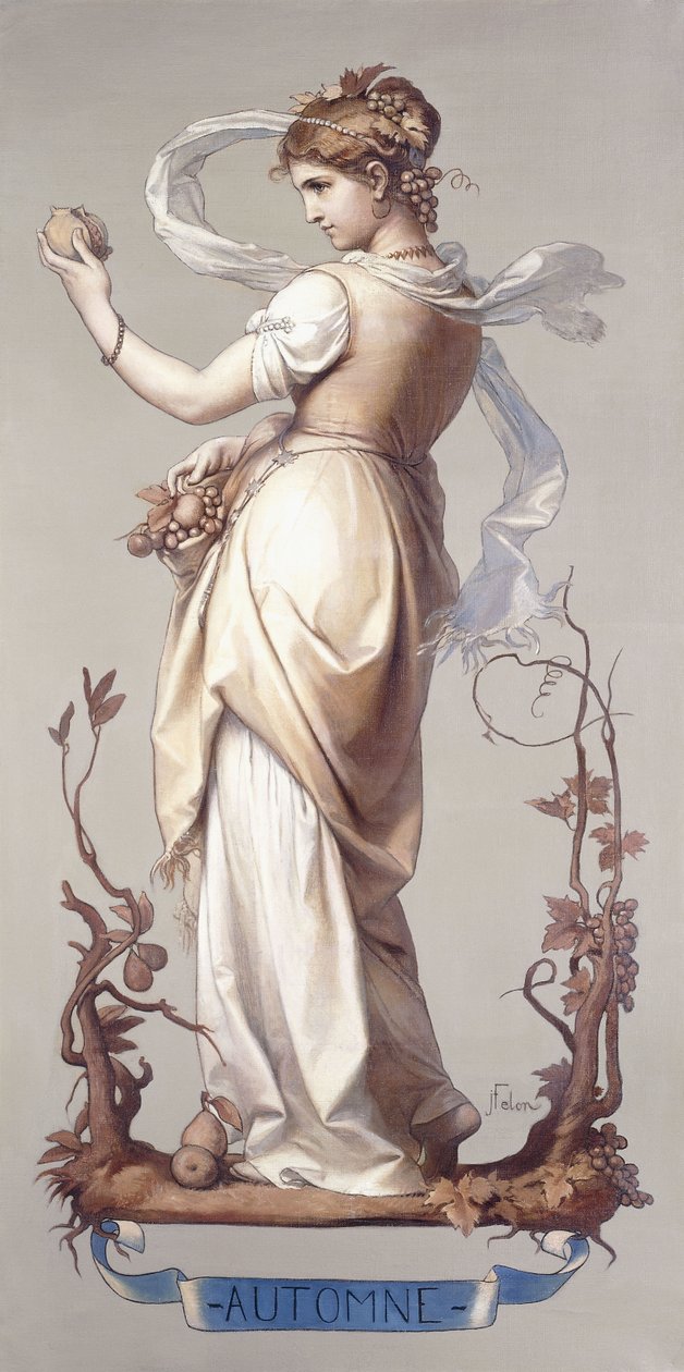 De fyra årstiderna - hösten, 1873-74 av Joseph Felon